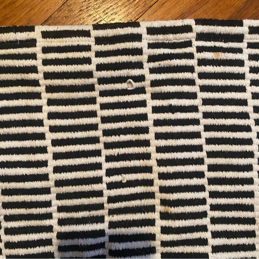 Black and White Striped Table Runner - Picture 5 of 5